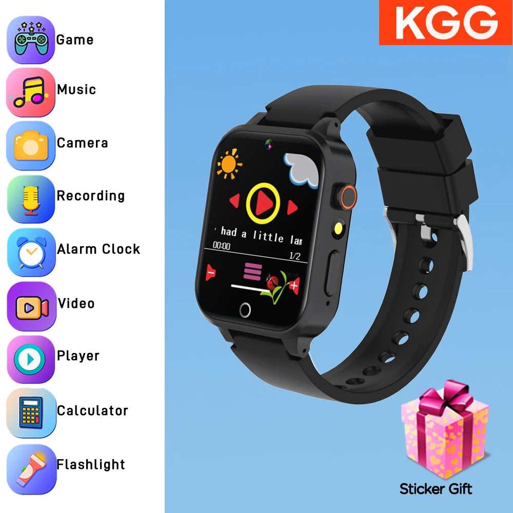 Kids Smart Watch 26 Games Touch Screen Camera Pedometer Video Music MP3 Alarm Clock Audiobooks Habit Track Children Toys Gifts