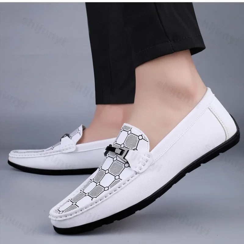 Men’s Retro PU Leather Loafers