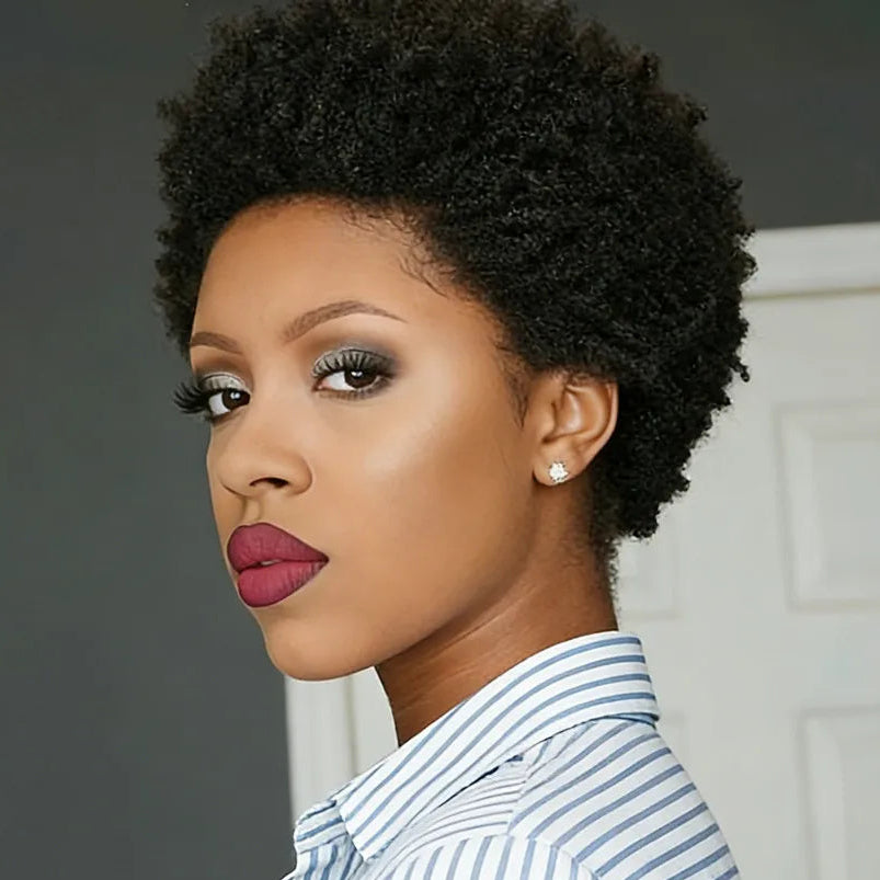 Afro Curly Pixie Wig