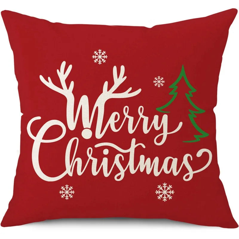 Funda de cojín Feliz Navidad – Encanto festivo para tu hogar