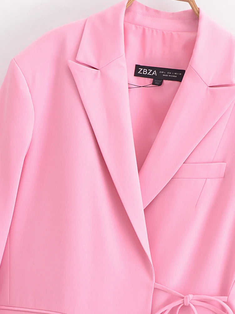 Women Summer Pant Suits 2-Pieces Sets Casual Solid Blazers Coats and Trousers Female Elegant Street Two Suit Clothing