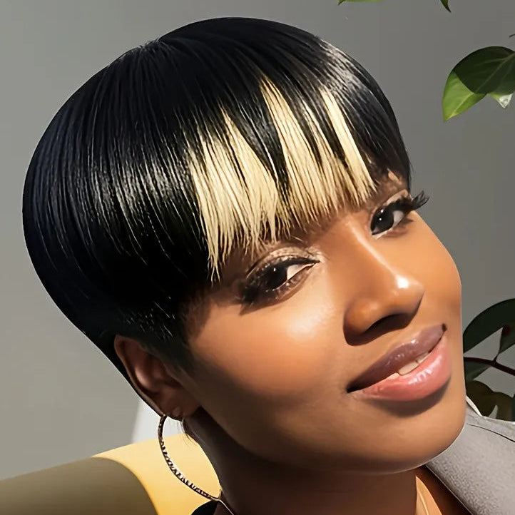 Blonde Pixie Hair Wig