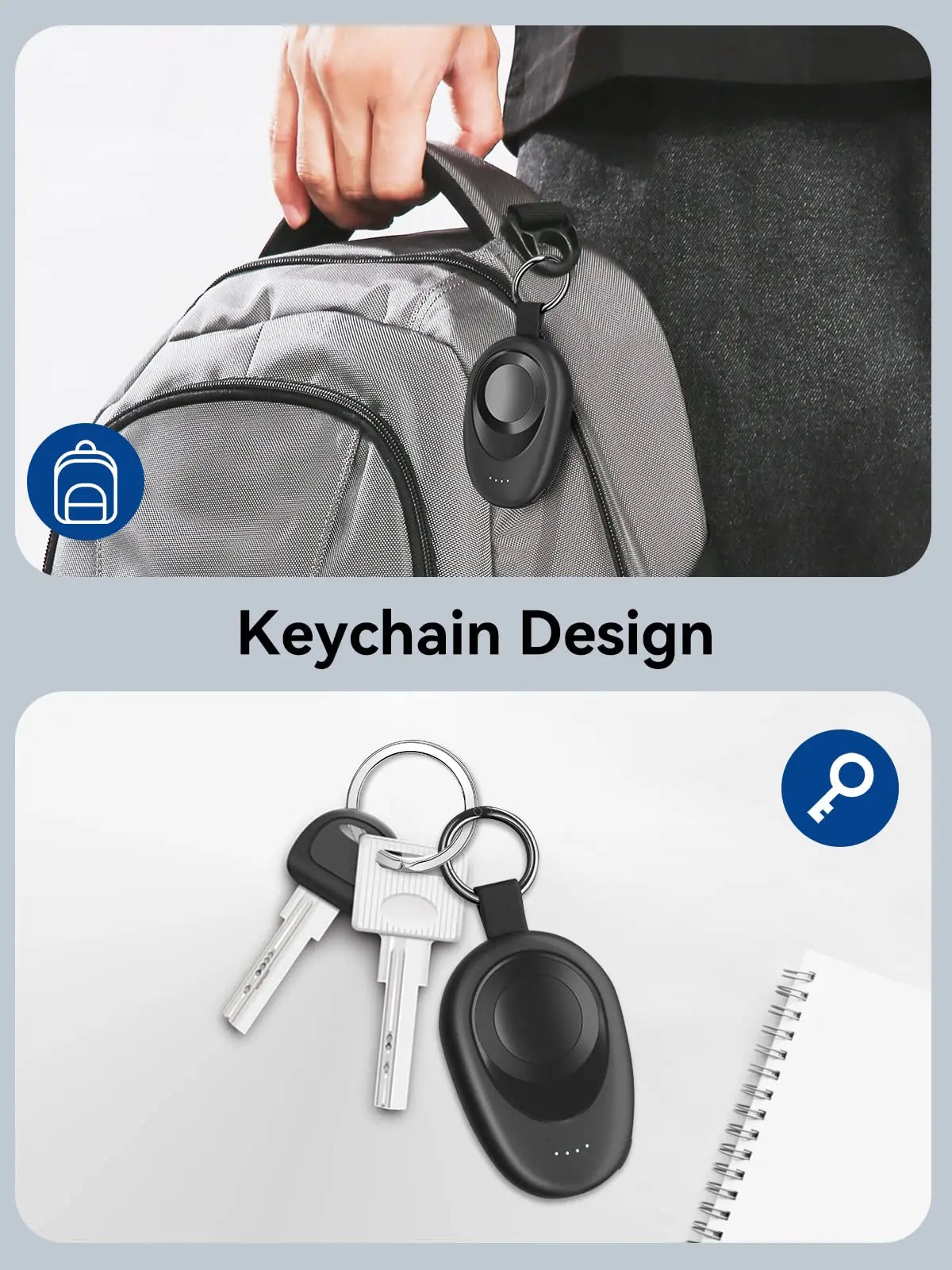 Portable Charger for Apple Watch10/9/8/7/6/5/4/3/2/SE/Ultra Travel Power Bank Wireless Keychain Charger iWatch Spare Battery