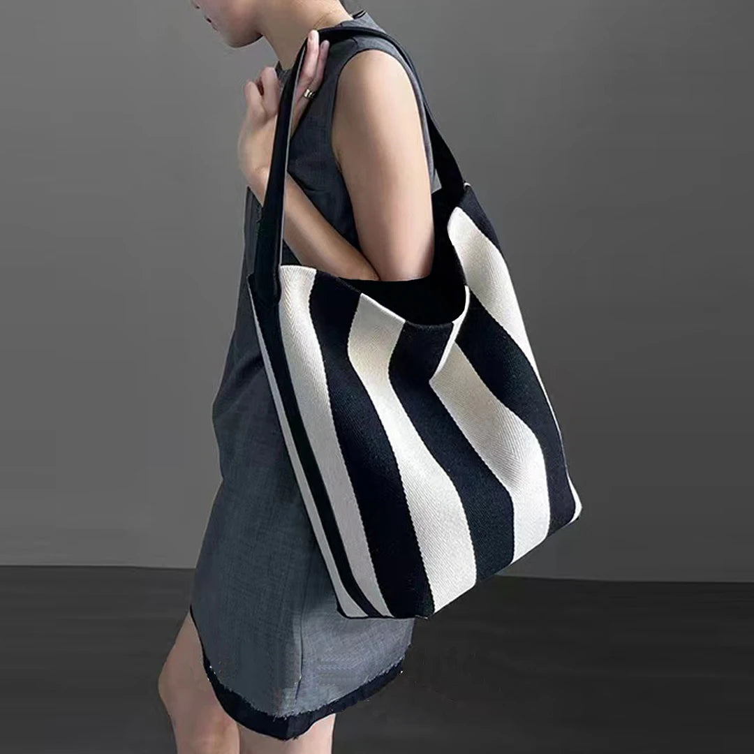 Striped Canvas Tote