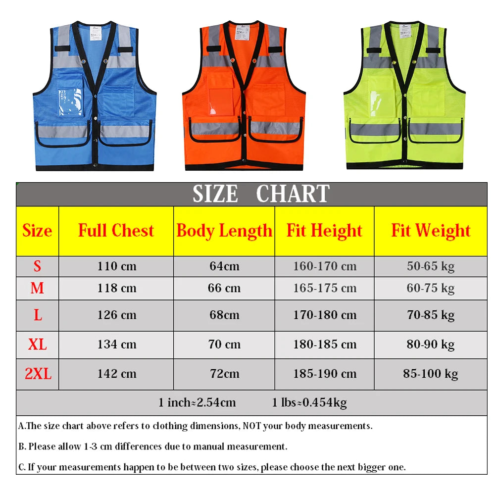 Workwear Vest With Customize Logo For Men Hi Vis Vest Jacket  Workwear Custom With Logo And Text