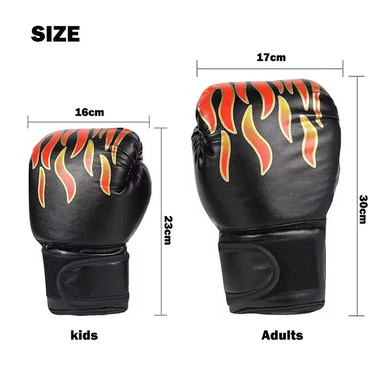 Guantes de boxeo de entrenamiento para niños Guantes de fitness de combate de Taekwondo para entrenamiento de golpes Guantes de protección de boxeo para adultos