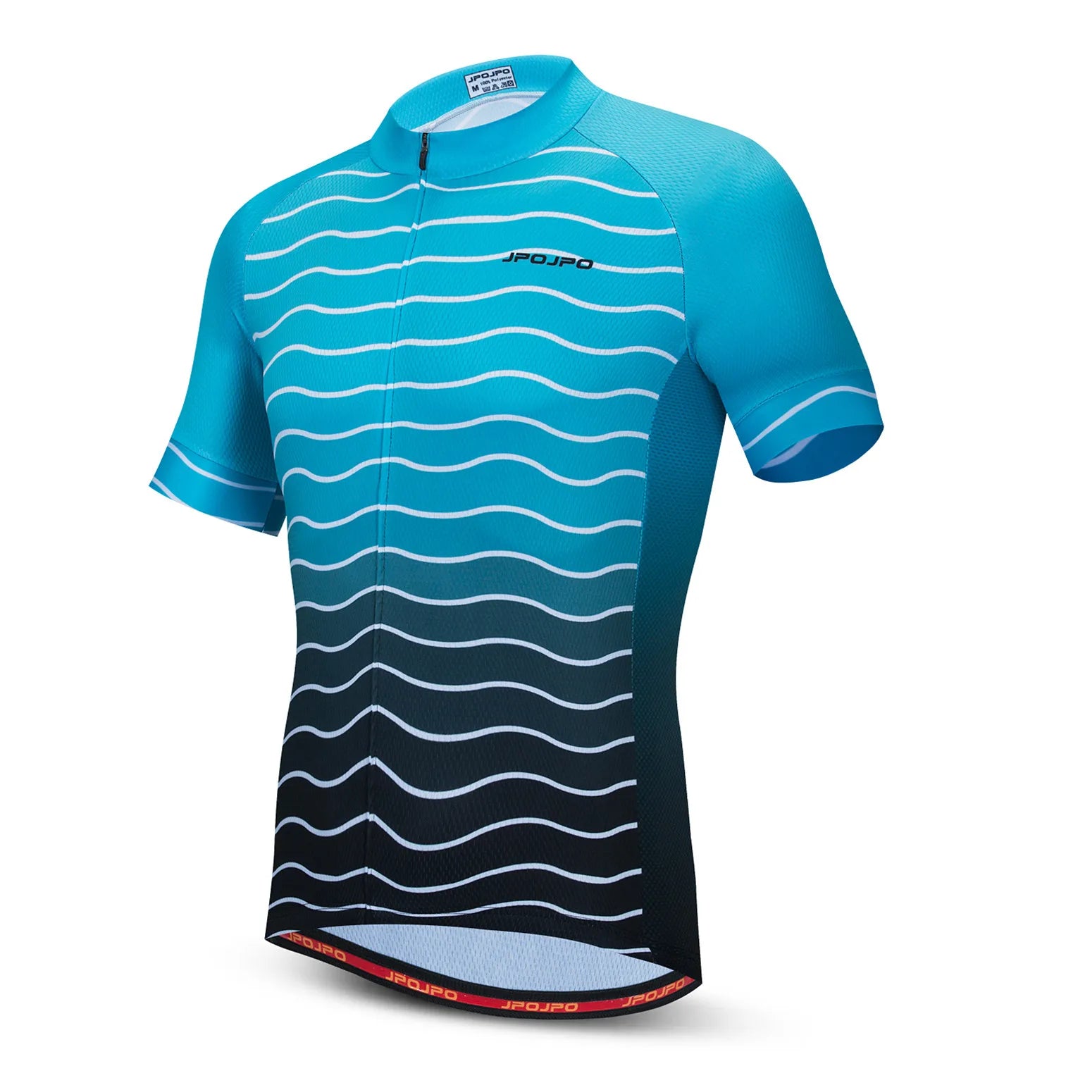 Maillot de Ciclismo para Hombre, Bicicleta de Montaña, Carretera, MTB, Camiseta de Verano, Ropa de Ciclismo de Carreras, Uniforme, Chaquetas, Blanco y Rojo