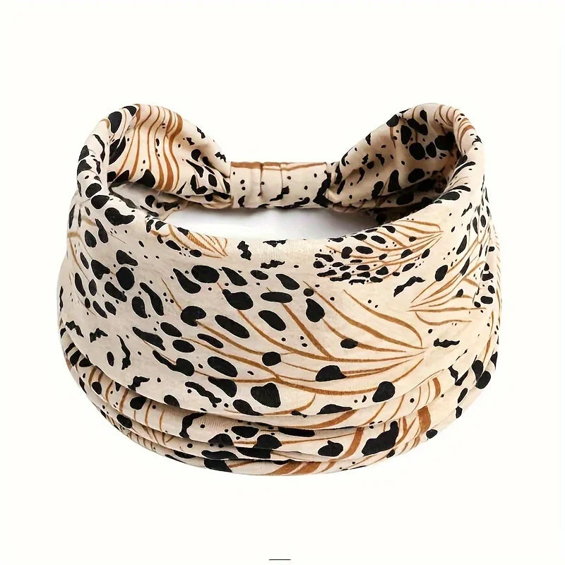 Bandeaux de sport léopard (lot de 4)