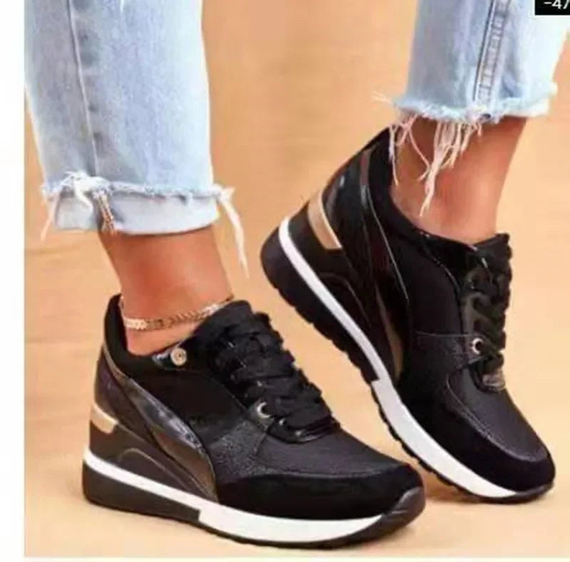 Black & Gold Casual Shoes