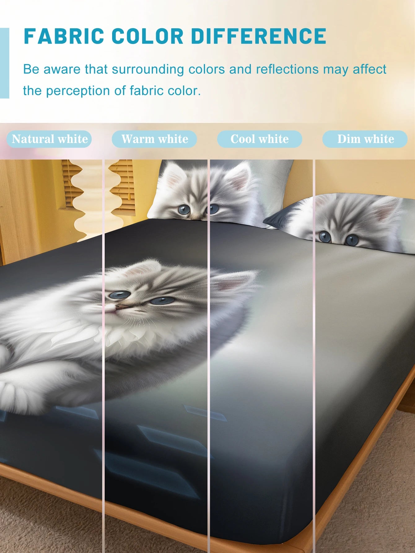 1 cartoon cute Animal Cat digital printed frosted Fitted Sheet,bedroom printed bed cover,bedding(No pillowcase)