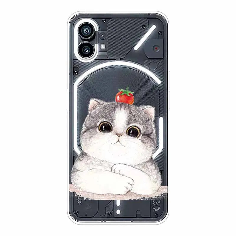 Case for Nothing Phone 1 Cover Transparent Soft TPU Silicone Cases for Nothing Phone One Phone 1 Clear Coque Cute Phone1 2022