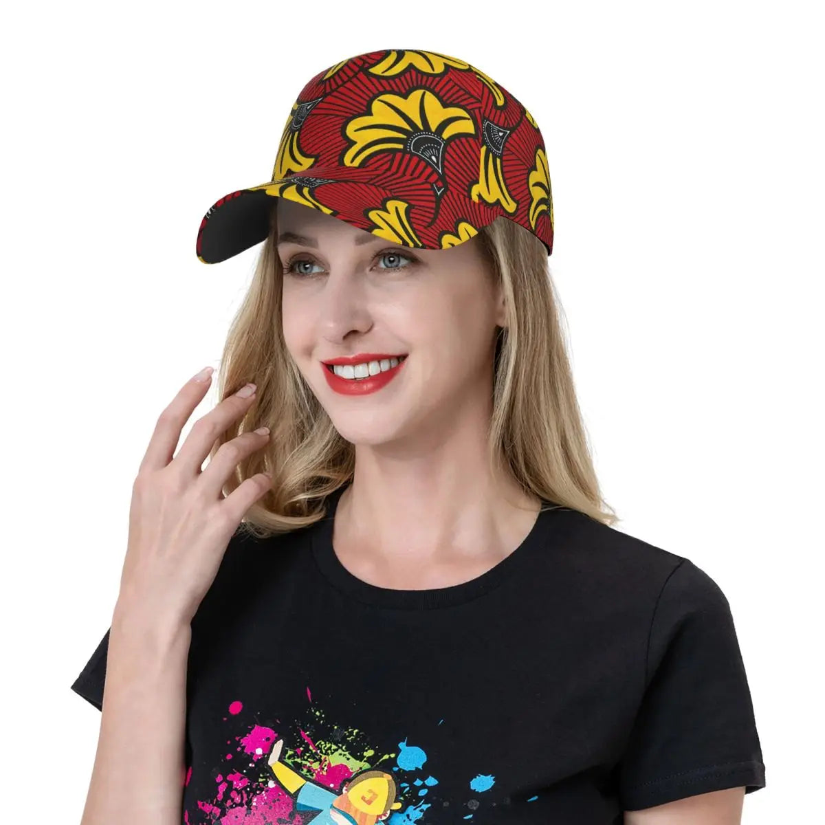 Ankara Wax Print Cap