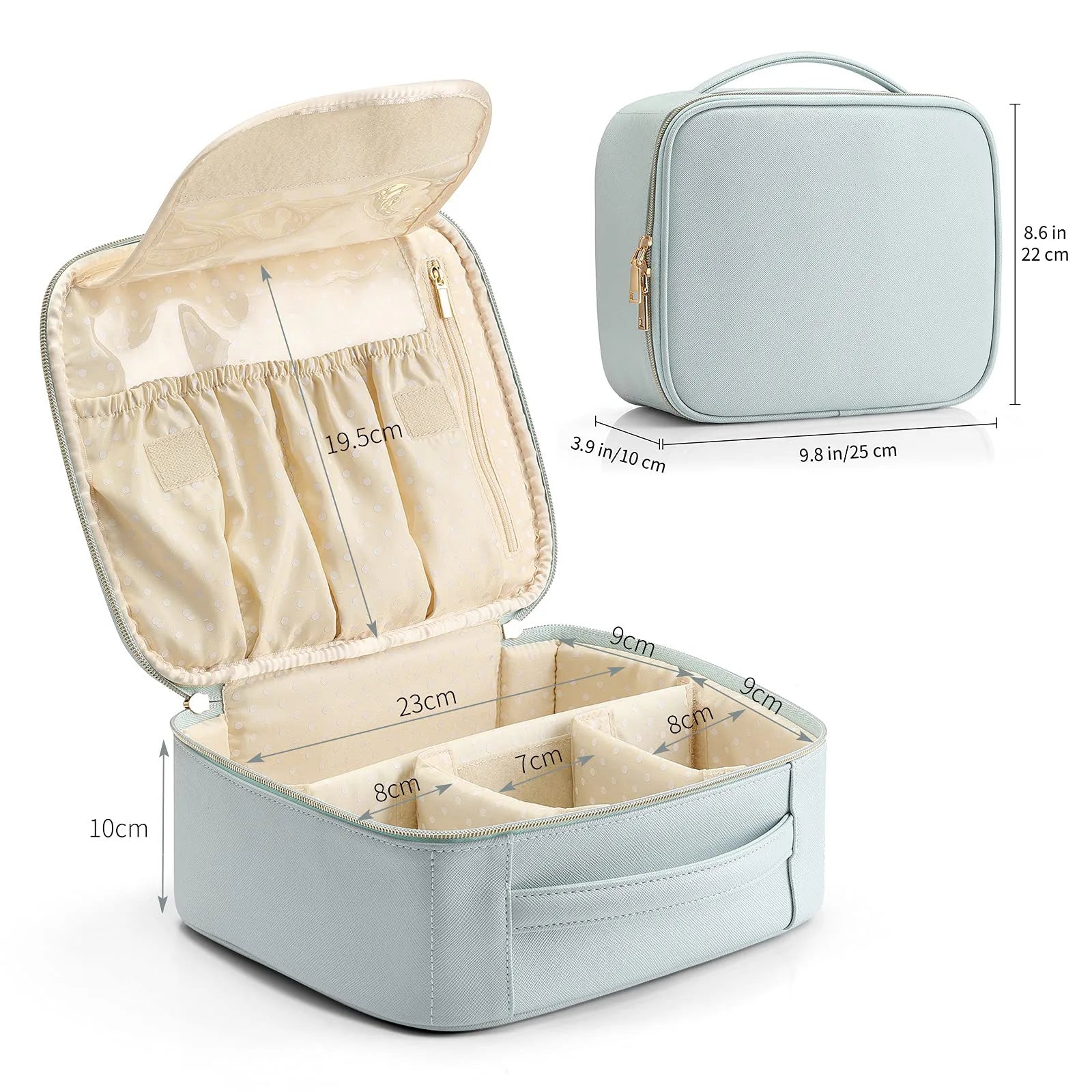 Makeup Bag PU Portable Multi-functional Home Travel Waterproof  Makeup Organizer Women's Cosmetic Bag