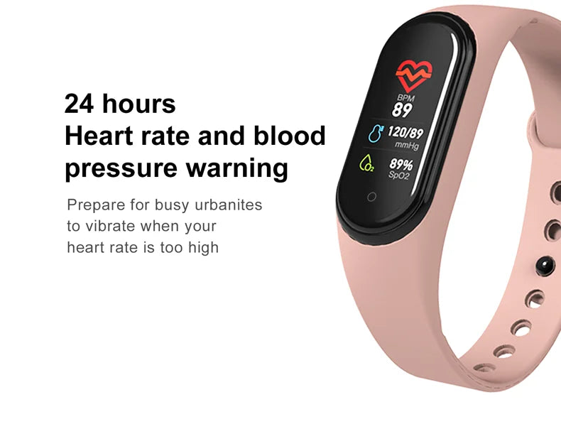 Smart Watch Wristband Waterproof Watch Blood Pressure Heart Rate Monitor Fitness Tracker Sport Smart Bracelet Electric Clock