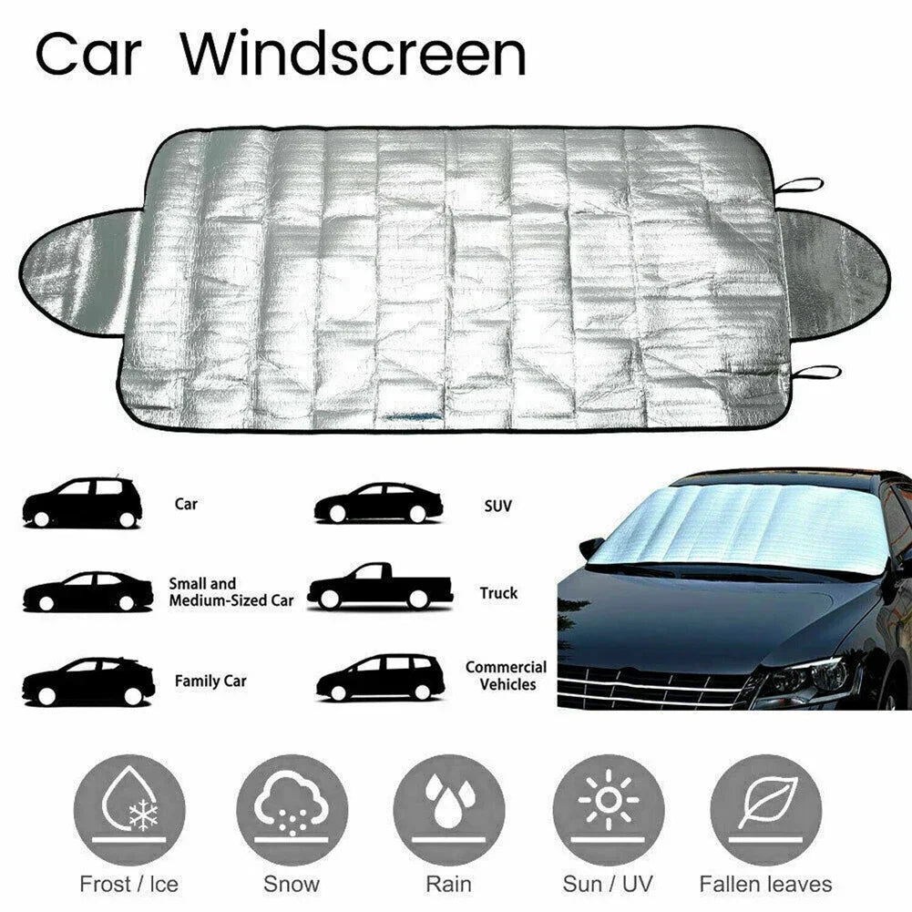 Accesorios para coches, cubierta protectora de parabrisas para coche, cubierta protectora contra hielo y nieve, protector frontal, cortina de protección UV para coche, 1 ud.