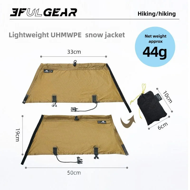 Polainas de senderismo y trekking 3F UL GEAR, polainas de montaña impermeables UHMWPE para camping, protección contra nieve y arena, fundas para zapatos, equipo