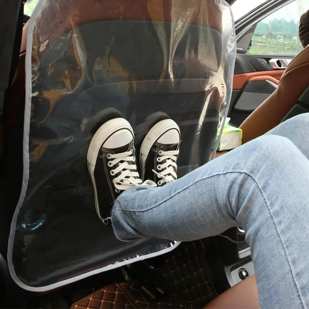 Protectores de Respaldo de Asiento de Coche, Protectores de Asiento Trasero con Lámina de PE, Protector de Asiento para Vehículos, Protege de la Suciedad y el Barro