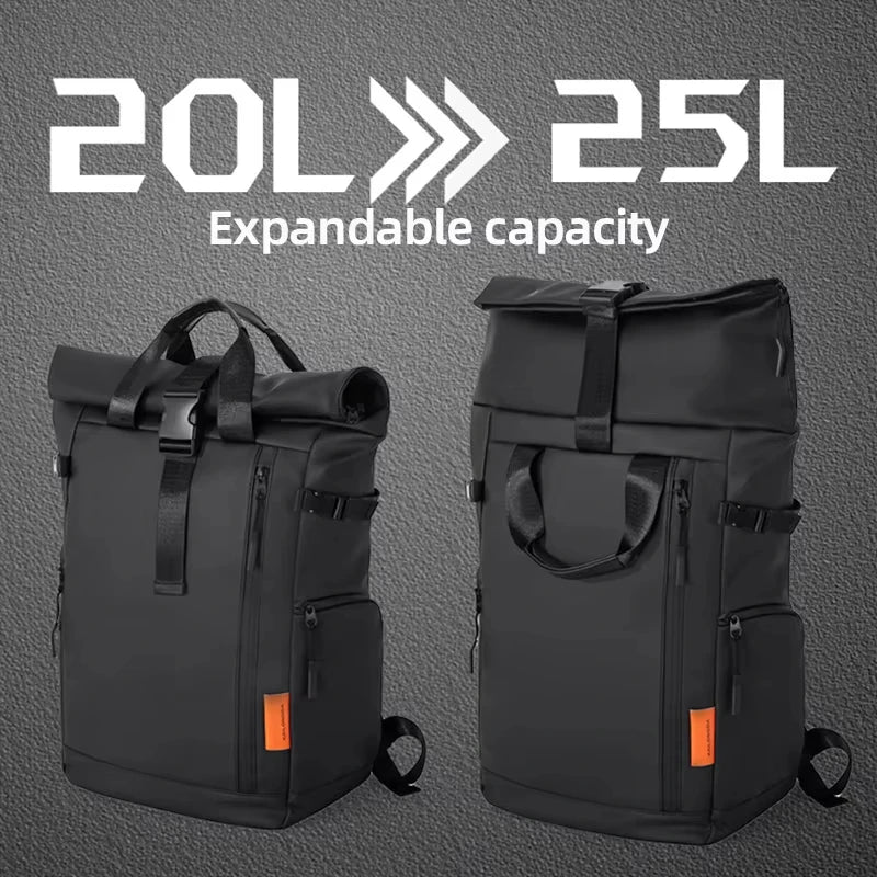 Men's Travel Camping Bag 15.6inch Laptop Computer Backpack Outdoor Waterproof Hiking School College Business Trekking Rucksack