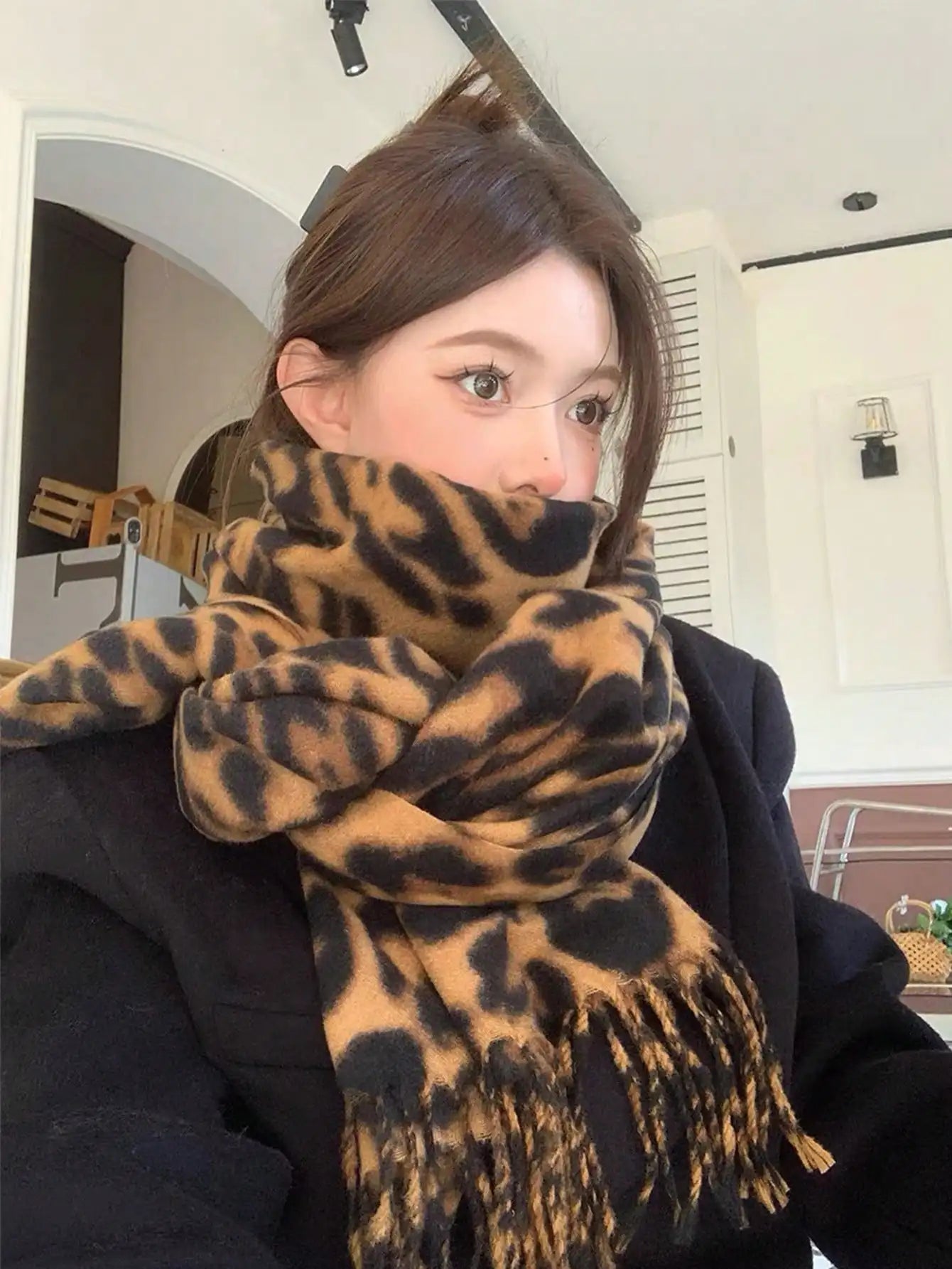 Leopard Print Scarf