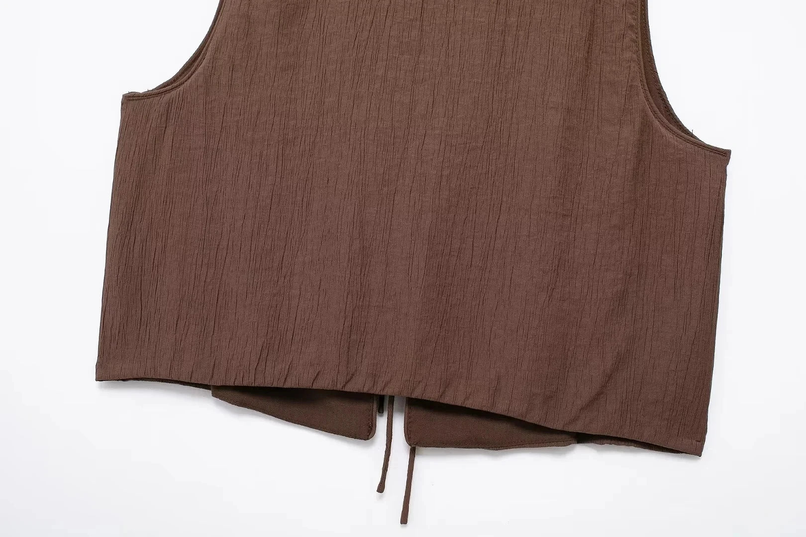 TRAF Skirt Two Piece Set Tied Sleeveless Vest Top High Waist Women's Midi Skirt Summer Waistcoat Long Skirt And Top Set Women