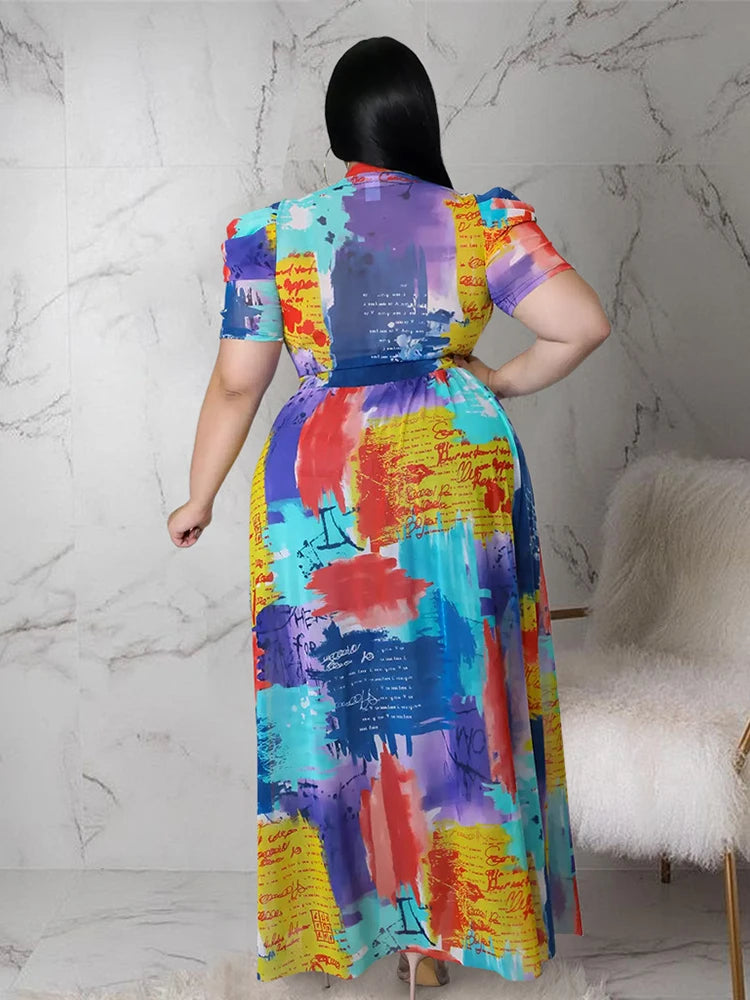 Blouses for Women Fashion Summer Lady Elegant Chiffon Blouse Plus Size Dress Tops 4xl 5xl Wholesale Bulk Dropshipping