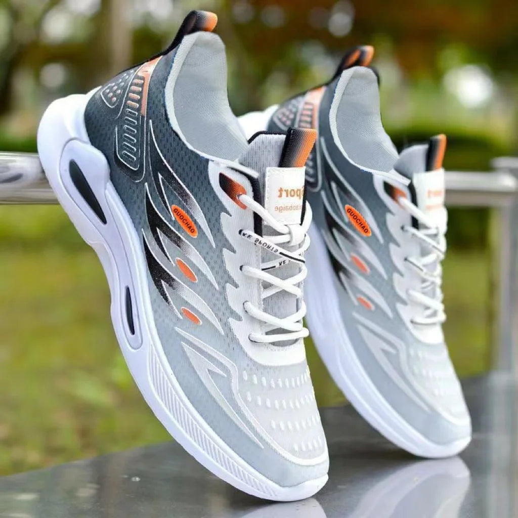 Men's Shoes New Fashion and Trendy Mesh Sports and Casual Shoes Student Soft Sole Comfortable Fashion Men's Running Shoes