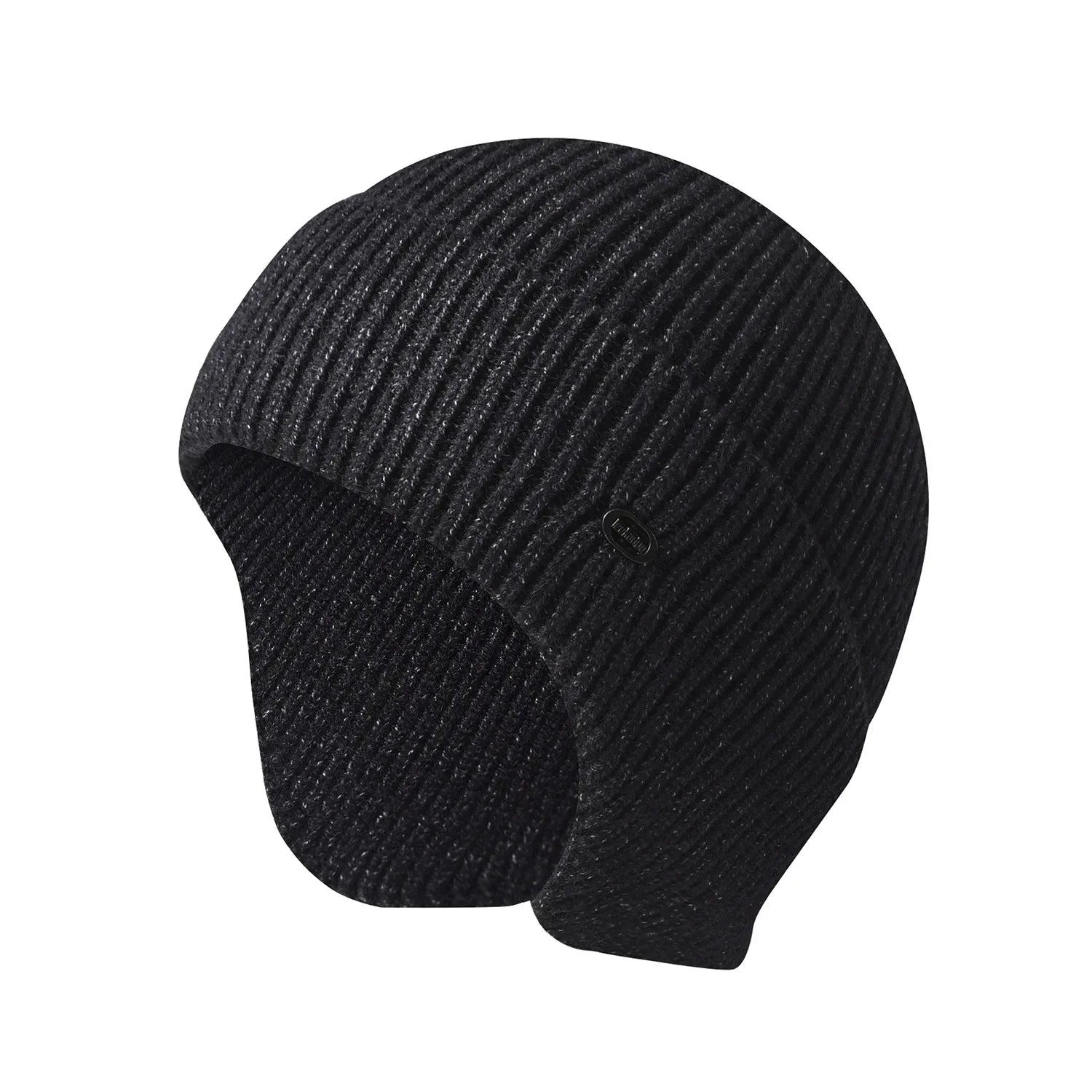 Gorro de invierno unisex de imitación de terciopelo de conejo para hombres y mujeres, gorro de punto de lana con orejeras, protección térmica para las orejas, gorro de ciclismo y esquí