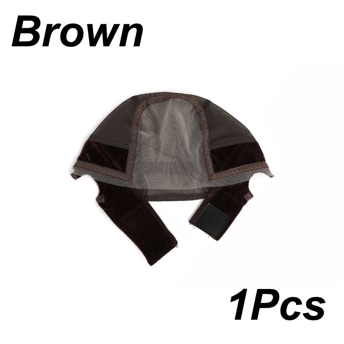 Lace Wig Cap for Women, U Part Wig Making Cap with Adjustable Velvet Wig Grip Band, Nude Hair Net Headband Wig Cap