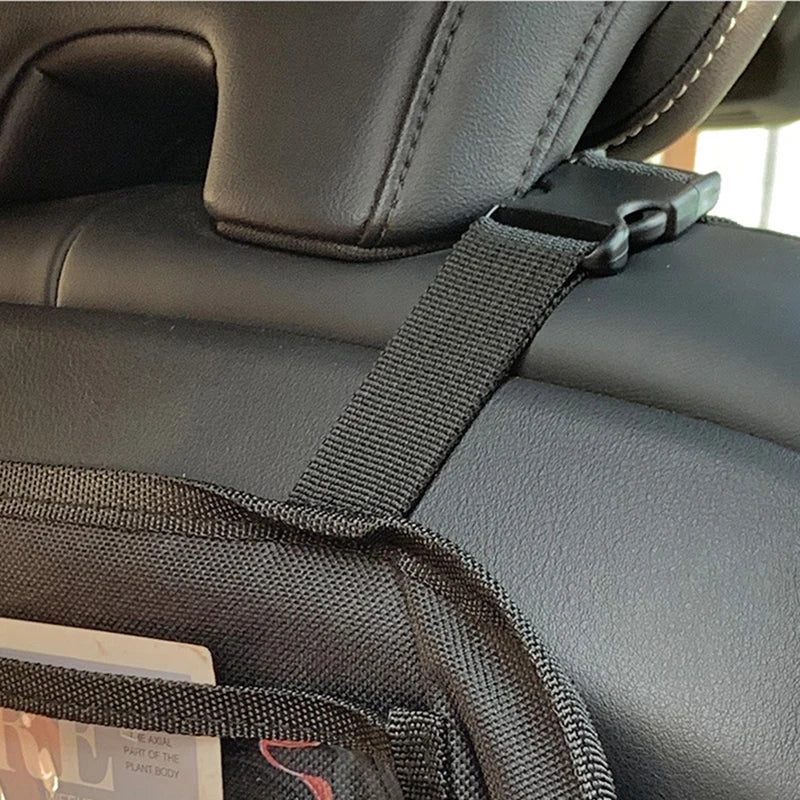 1 ud. Bolsa de almacenamiento para el respaldo del asiento del automóvil Protector de asiento de automóvil Cubierta organizadora universal para el asiento trasero del automóvil con bolsillos de almacenamiento