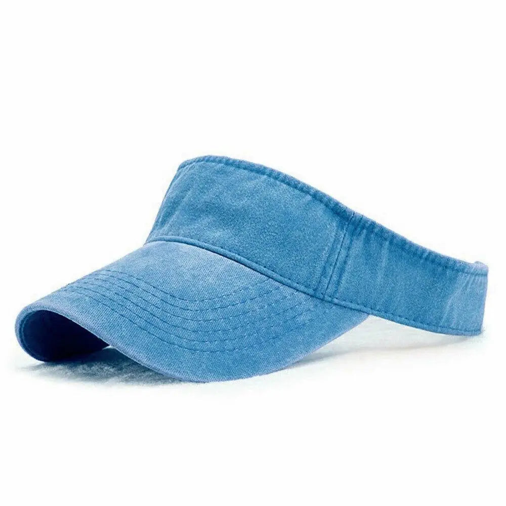Fashion Men Women Sun Visor Casual Baseball Hat Adjustable Sports Hat Tennis Golf Sport Headband Summer Beach Cap