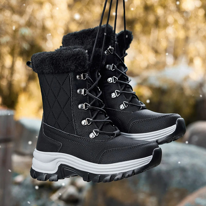 Damesnøstøvler med ankel – Varme, sklisikre og mykfôrede