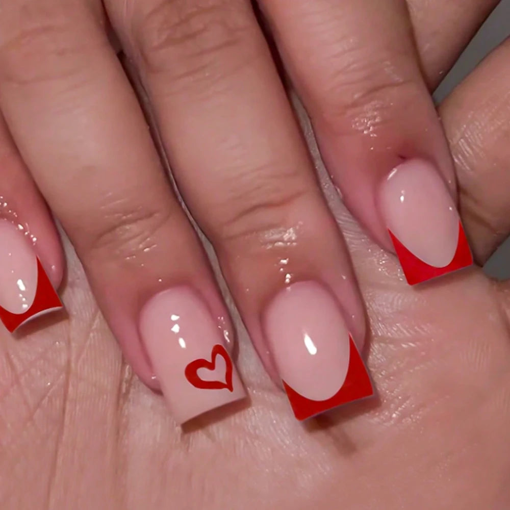 24Pcs 3D Stereo Bow Pearl French False Nails Pink Long Coffin Wearable Ballerina Fake Nails Full Cover Acrylic Press on Nail Tip