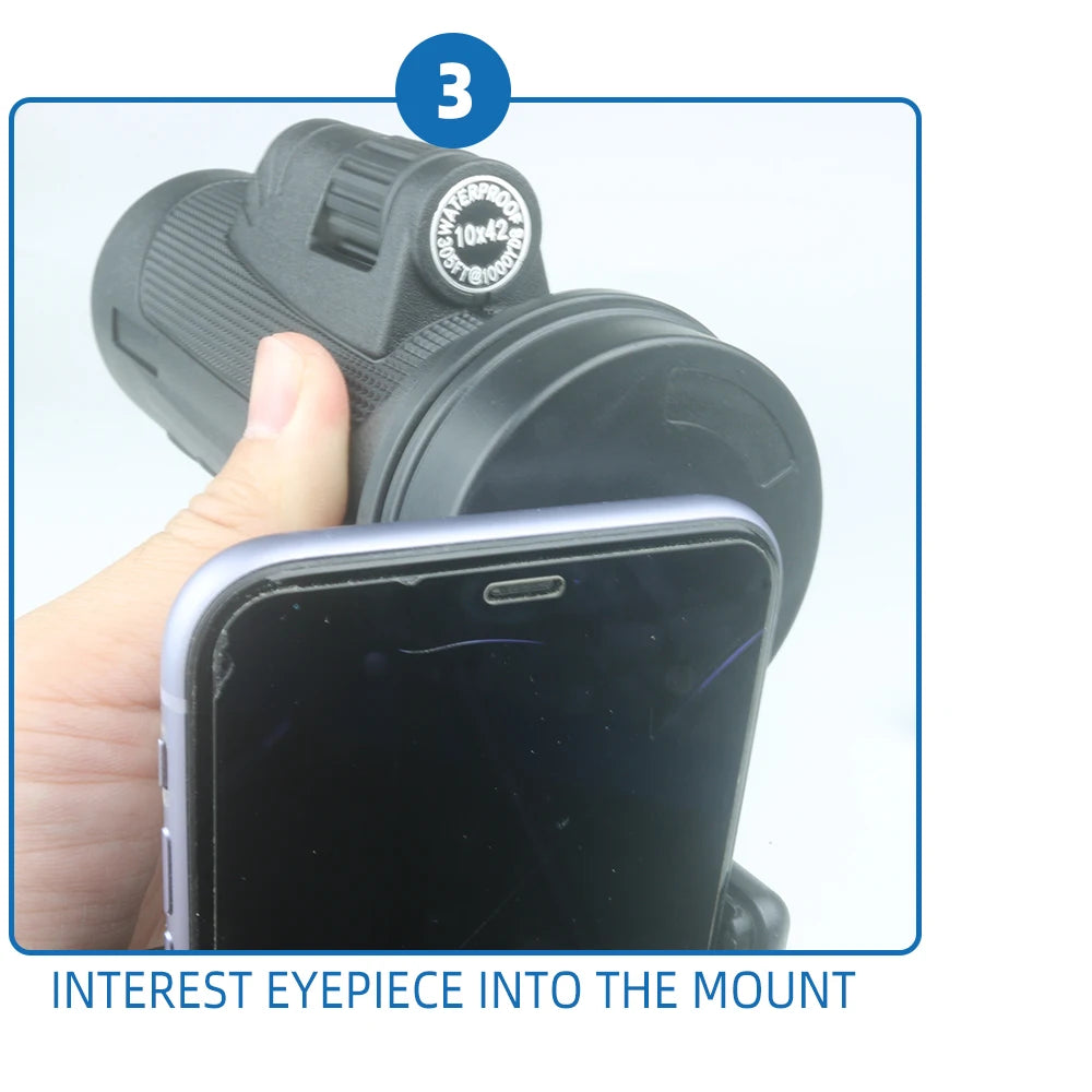 EYSDON Universal Binoculars Telescope Special Accessories Adapter Connector Clip Bracket Fit Mobile Phone for Binocular Holder