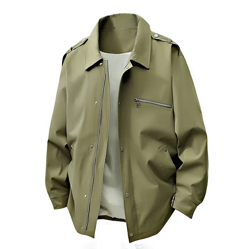 In the spring and autumn , men's casual jackets are fashionable and versatile for business, a trendy and versatile loose