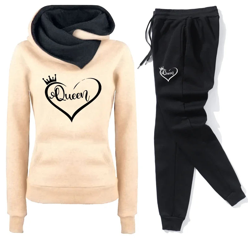 Autumn Winter Women Tracksuit Fashion Women Clothing Casual Outdoor Daily Sweatpants Simplicity Sports Long Sleeve Pullover