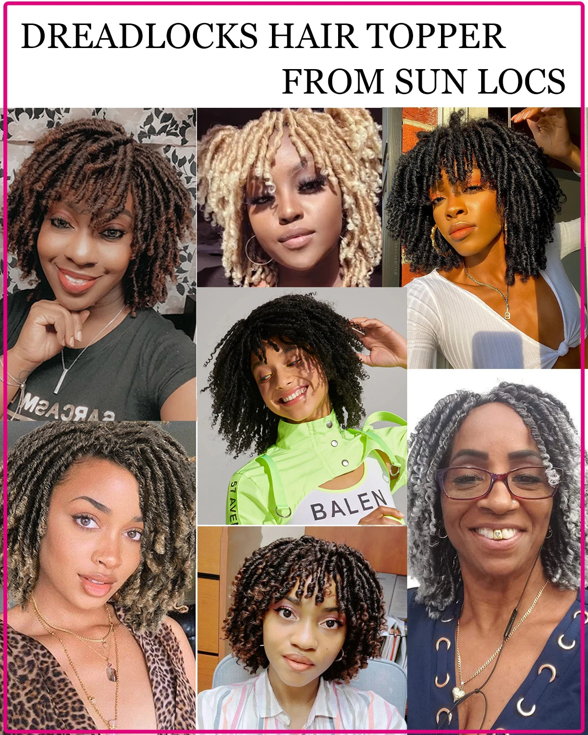 Faux Locs Hair Topper