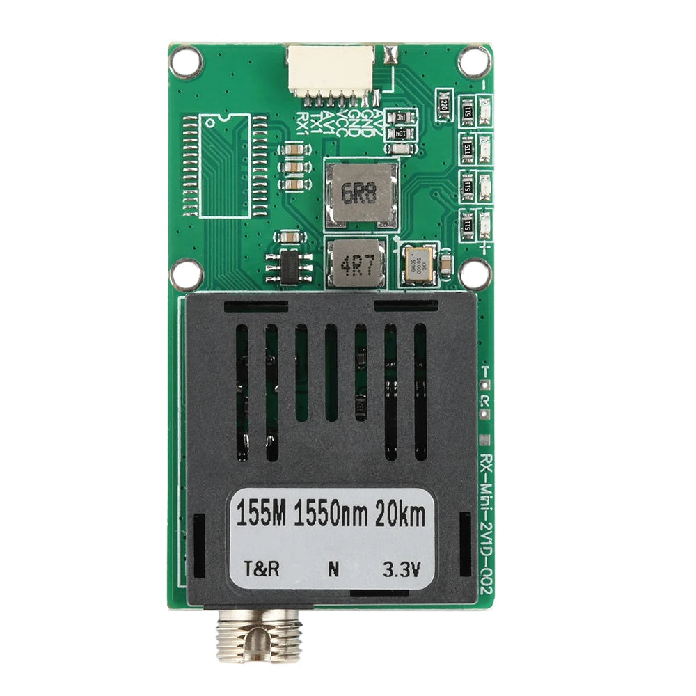 Dc 5.5-26V Ttl Optical Transceiver Module Drone Fc Rx/Tx/Av/Vcc/Gnd Fiber Optic Module Terminal Equipment Optical Terminal