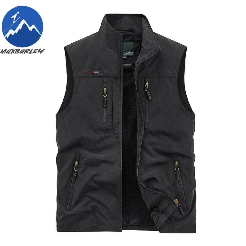 Sleeveless Jacket Vest Men Summer Cargo Climbing Hunting Waistcoat Club Photographer Fishing Vests Camping Working Clothes