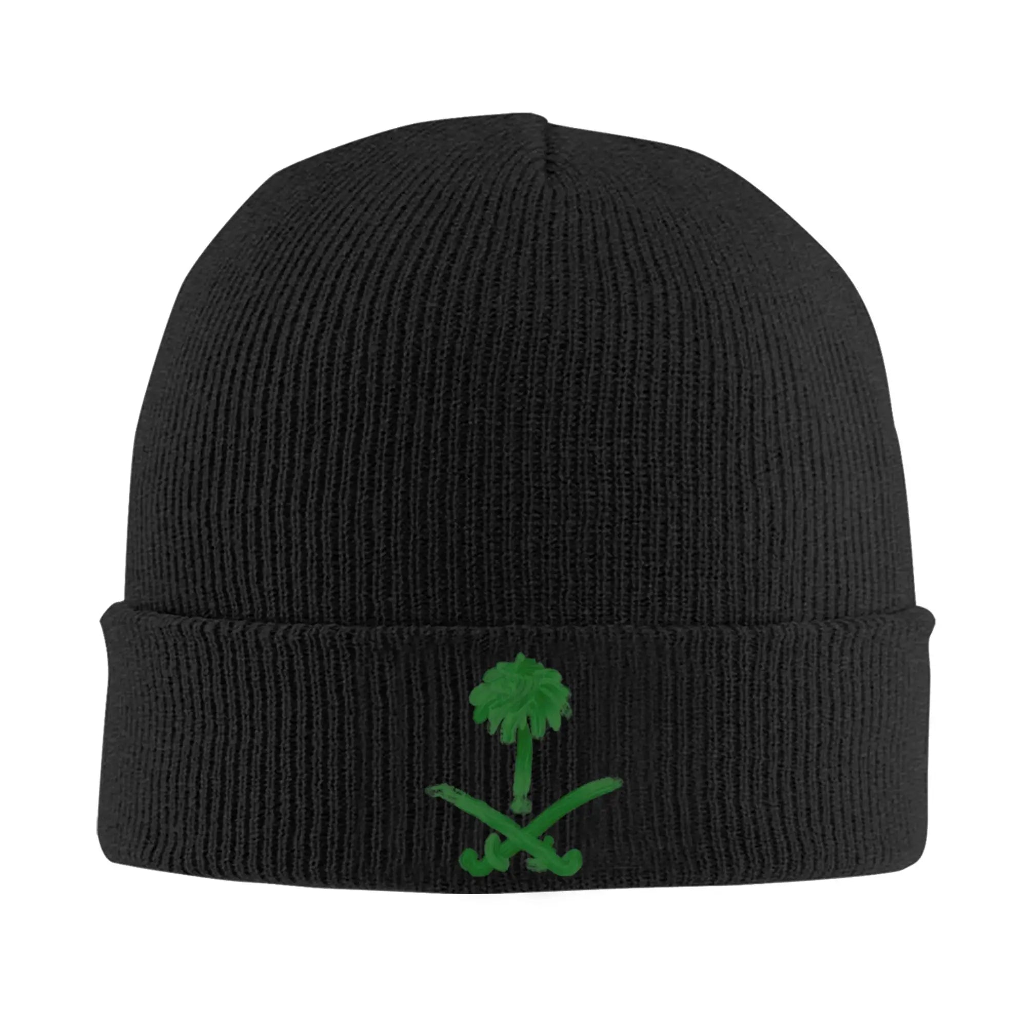 Saudi Arabia National Day Beanie Hats  Bonnet Hats Men Women Unisex Trendy Hippie Skullies Beanies Autumn Custom Head Wrap Caps