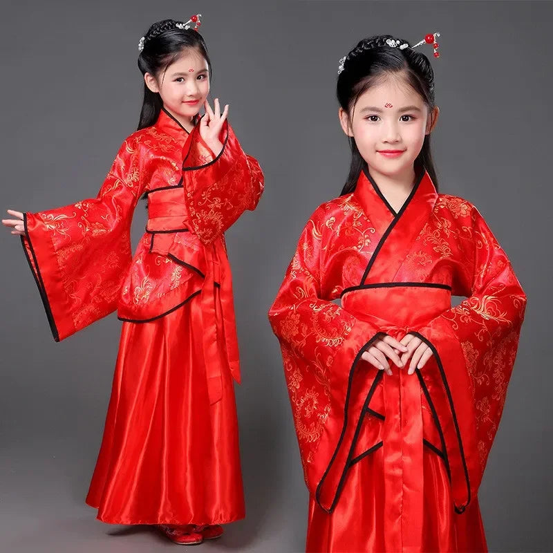 Vestido tradicional Hanfu para niñas
