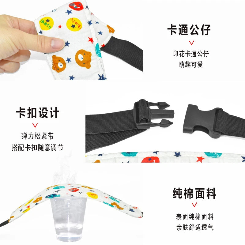 Baby Essentials Head Fixation Belt Carseat Head Support for Kids on Car Seat Pushcart Fixation Belt Adjustable Sleep Positioner