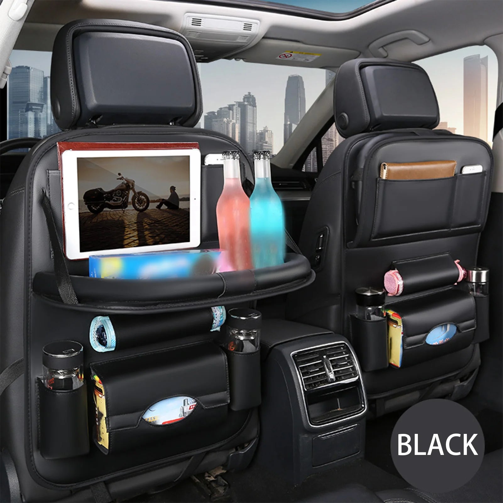 Organizador para el respaldo del asiento del coche