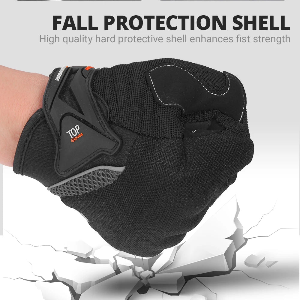 Summer Full Finger Motorcycle Gloves Men Breathable Touch Screen Motorbike Motocross Moto Biker Gloves Motorcycle Accessories