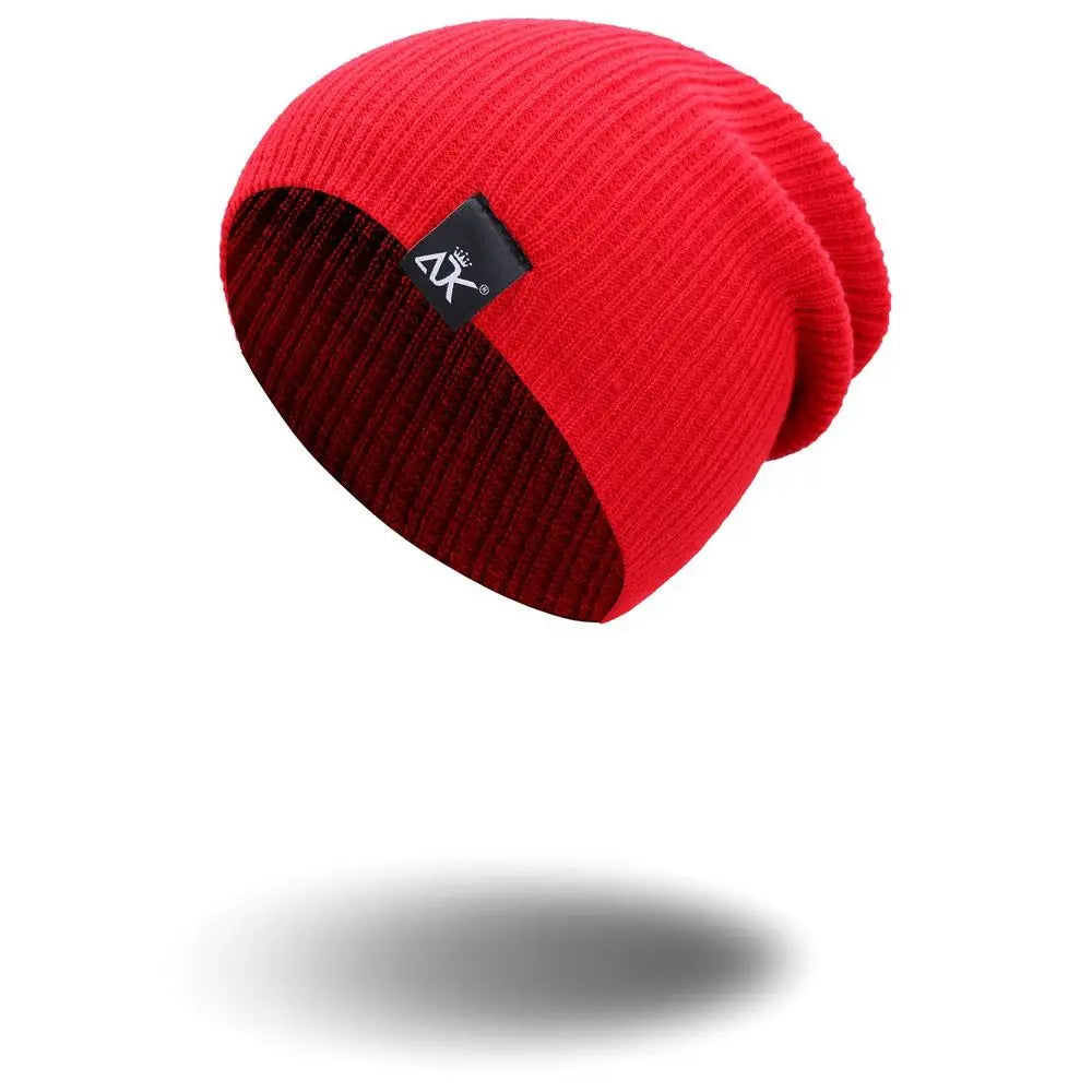 High Quality Woman/Men Solid Cute Warmer Bonnet Winter Autumn Hats Female Beanie Caps Knitted Beanies