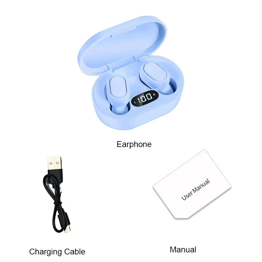 E7S TWS Wireless Headphones Bluetooth Earphones HIFI Lossless Sound Headsets Sport Waterproof Earbuds For All Smartphones