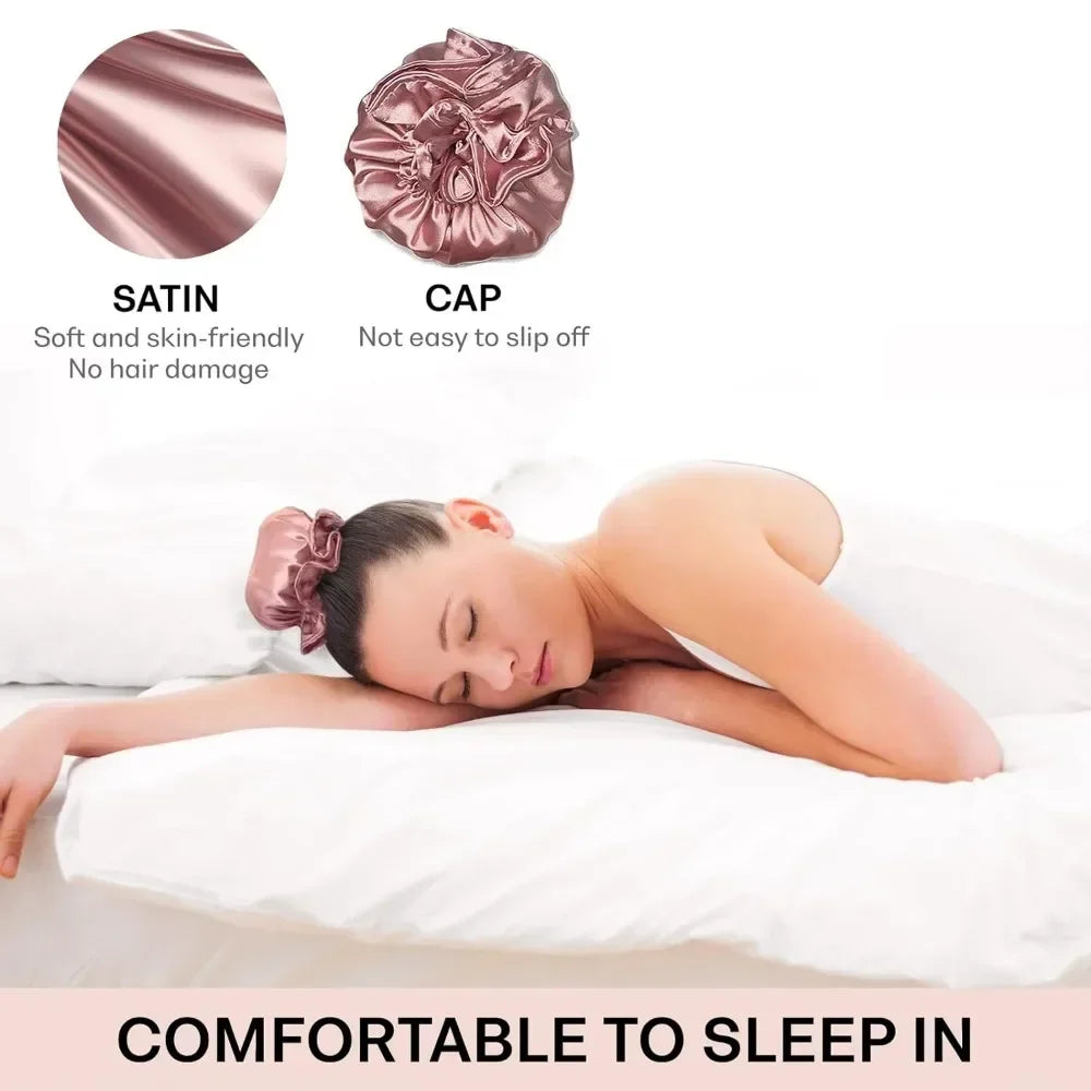 Heatless Curling Rod Headband Soft Hair Curlers No Heat Hair Rollers with Cap Silk Curls Lazy Sleeping Curler Hair Styling Tools