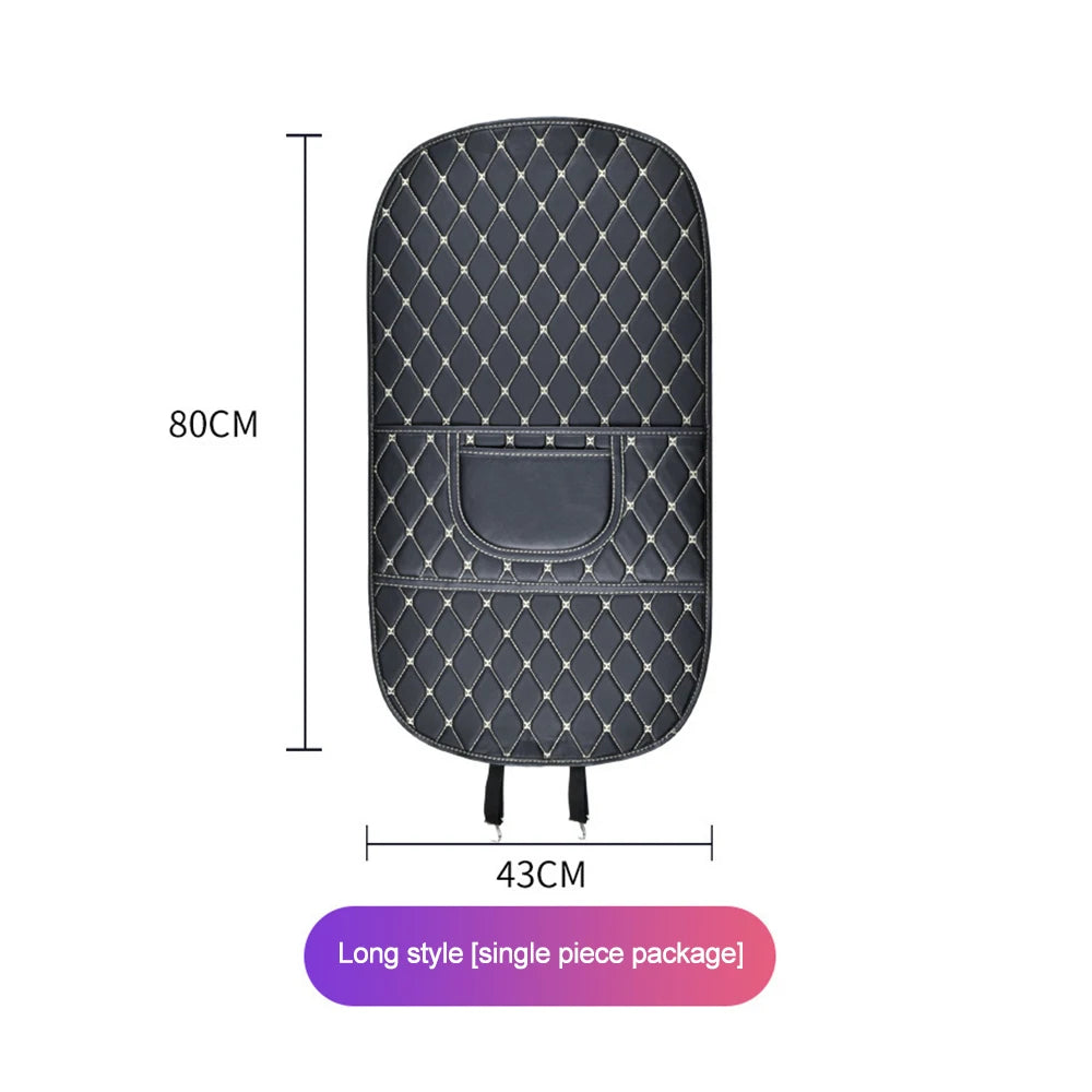 Almohadilla de respaldo de asiento de coche, asiento de seguridad, alfombrillas antipedales para niños, almohadilla de barro antipedales, accesorio de bolsa de almacenamiento interior