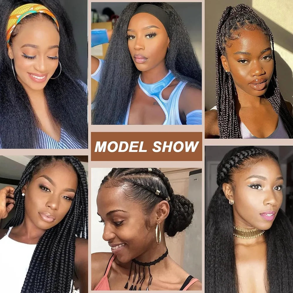Kinky straight Vixen Crochet Bundles crochet hair 26inch 1/2/3packs Yaki Premium Synthetic Fibers for black women Hair Extension