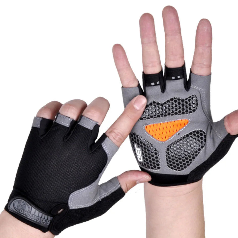 GTUBIKE Half Finger Weightlifting Gloves Cycling Fitness Shock Absorbent Non-slip Sports Climbing Outdoor For Men And Women