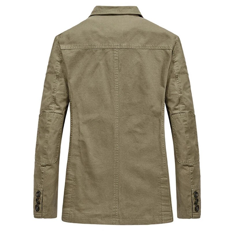 Men Suit Jacket Spring Autumn New Solid Color Waterproof Windbreaker Coat Men Brand Outwear Fashion Slim Casual Jacket Men